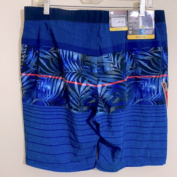 ZEROXPOSUR Men's Blu Venus Swim Trunks Size M - Picture 2 of 4